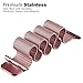 GEOTEL Apple Watch Band 42mm, Milanese Loop Stainless Steel Bracelet Strap Band for Apple Watch Series 1 Series 2 Sport&Edition with Unique Magnet Lock(No Buckle Needed) (42mm-Rose Gold)