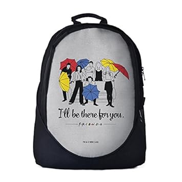 The Souled Store Polyurethane Material F.R.I.E.N.D.S: Ill Be There for You 30 L School/Laptop/Casual Backpack for Men and Women Multicolour