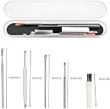 CCLKHY Ear Wax Removal Kit 6 Pcs Stainless Steel Ear Curettes with Storage Box view 2