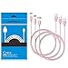 (3 Pack) Lightning cable, 3FT 6FT 10FT Durable Nylon Braided Universal Lightning to USB Sync and Charging Cable Wire for iPhone 7, iPhone 6,6s,6 Plus,6s Plus,iPhone 5 5s 5c,SE,iPad Air,iPod (Rose)