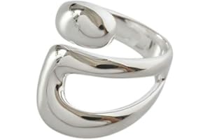 JIABA Adjustable Sterling Silver Rings 925 Double Lines Shape Personality Ring Fine Jewelry for Women Party Accessories