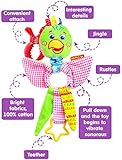 Baby Hanging Toys - Infant Stroller toys - Toddler Car Seat toys - Newborn Crib toys - With Vibration and Teether