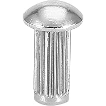 50pcs Knurled Shank Rivet, M5 Round Head Solid Rivets 50pcs Knurled Shank Rivet, M5 Round Head Solid Rivets