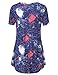 Tunics for Women,Vivilli Ladies Classic Swing Flare Mini Dress Deep Blue Large
