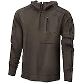 Pnuma Outdoors Merino Gunnison Hoodie, 300 gsm, Beluga, Zippered Pockets, Kangaroo Pocket, Durable Merino Wool (GU-HD-BE)