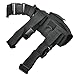 aokur Adjustable Drop Leg Holster, Tactical Hunting Leg Pistol Gun Pouch Holder Thigh Gun Holster, Left Handed Set Black