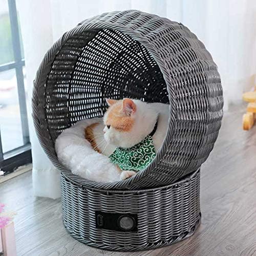 B01d21kp Color 腕時計 B Diy 工具 ガーデン Ym963 ベビー マタニティ キャットハウス ペットラタン編みベッドバスケットネスト手作り猫マンション犬 猫のための屋内屋外用家具 しなやかラタン 簡単で作られたクリーンフォーシーズンズユニバーサル ゲイリーへ
