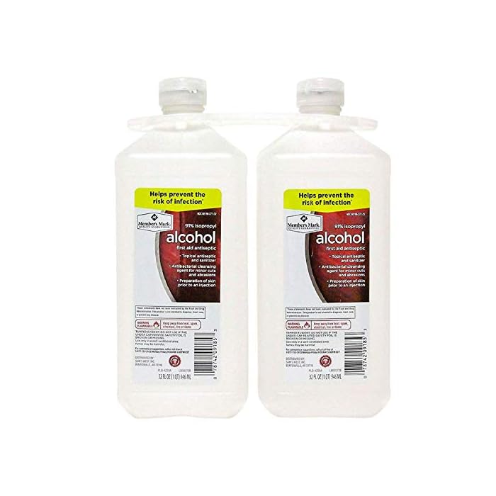 Member's Mark 91% Isopropyl Alcohol (32 fl. oz, 2 pk.)