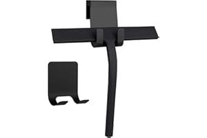 IMEEA Shower Squeegee for Glass Doors 9-Inch Black Shower Squeegees Bathroom Squeegee for Shower