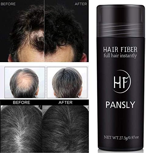 GOUPPER Hair Fiber Black Fiber Powder Hair Building Fibers Thicker Concealer Hair Loss Full Hairnatural Product Firmly Sticks To The Hair Longer Unaffected By Wind And Rain