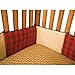 Trend Lab Northwoods Crib Bumpers, Red/Tan