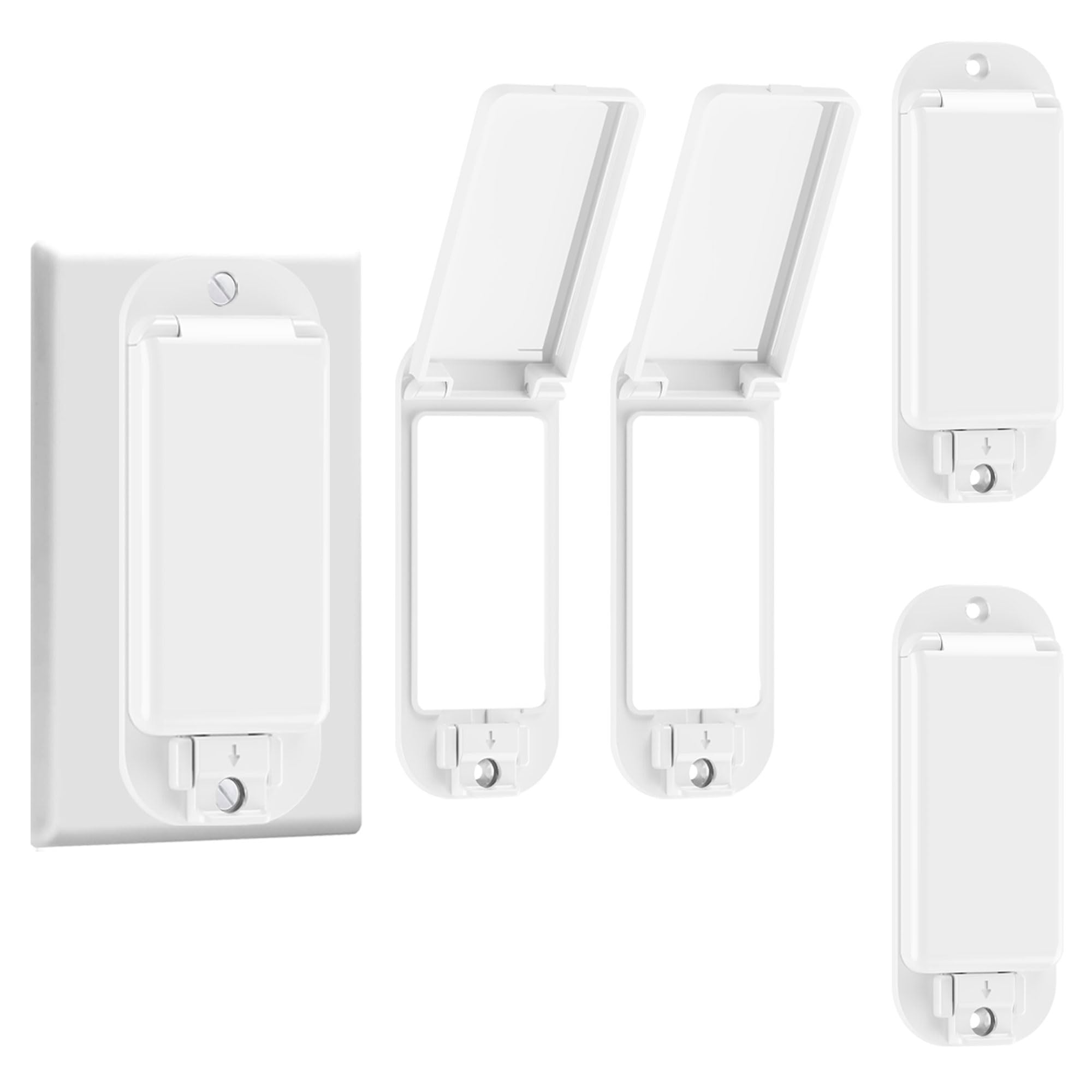 Photo 1 of (4 Pack) Light Switch Guard Cover,Light Switch Plate,ChildProof Wall Switch Guard Keeps Lights or Switches from Being Accidentally Turned ON or Off, Rocker Style