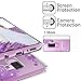 Casetego Compatible Galaxy S9 Plus Case,Clear Glitter Bling Shiny Soft Flexible TPU Case Rubber Silicone Skin with Flowers Floral IMD Printed Back Cover for Samsung Galaxy S9 Plus-Bling Purple
