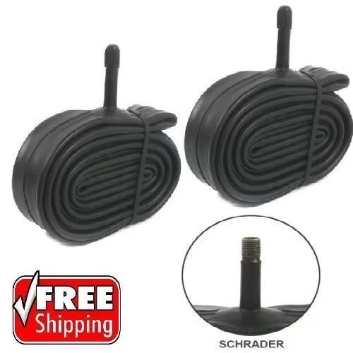 JahyShow 2 Pack 26x1.75/1.95/2.10/2.125 Schrader Valve MTB Bike Bicycle Self-Sealing Smart Tube Inner Tubes - BULK Universal Inner Tire Tube By Street Black - Thumbnail 2