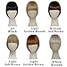 REECHO Fashion Full Length Synthetic 1 Piece Layered Clip in Hair Bangs Fringe Hairpieces Hair Extensions Color - Medium Warm Brown