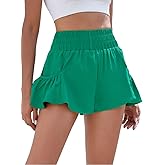 BMJL Womens High Waisted Shorts Athletic Running Shorts Workout Gym Quick Dry Flowy Shorts with Pockets
