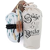Gun Cleaning Kits by Sage & Braker. Detachable Bronze Brush Makes for The Fastest, cleanest and Easiest Way to Clean Your Shotgun, Rifle and Handgun's bore. (12 Gauge)