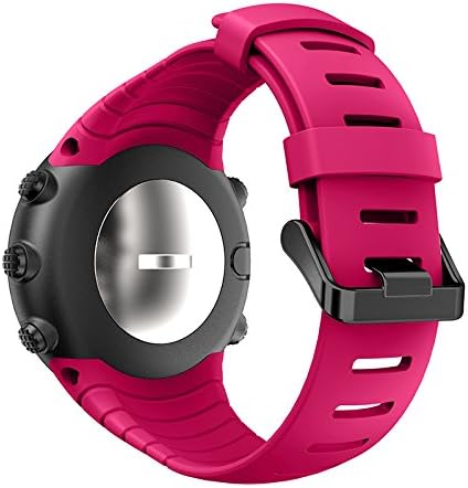 Hero Iand Compatible Suunto Core Watch Band Strap, Silicone Replacement Wrist Band Strap with Metal Clasp for Suunto Core Smart Watch Accessory Bands