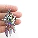 10X/lot Rainbow Dream Catcher Owl Leaves Animals Paw Elephant Insect Yoga Beads Cage Pendant Locket