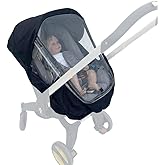 Stroller Accessories Rain Cover Compatible with Doona+, Doona i, Doona X,Evenflo Shyft DualRide Car Seat & Stroller,Weatherproof Cover, Easy Access with Wide Zipper Opening