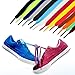 Juipniss 20 Pairs Flat Colored Shoelaces for Sneakers Skate Shoes Boots and Sport Shoes (40'' Colored)
