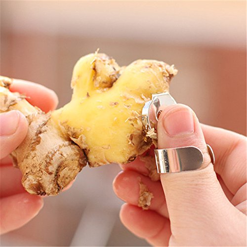 STORE-HOMER - Ginger Grater Spoon Stainless Steel Ginger Tea Spoon Garlic Grater Lemon Zester For Home Kitchen Fruit Vegetable Tool