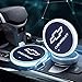 LED Car Cup Holder Lights 7 Colors Changing USB Charging Mat Auto Sport Luminescent Cup Pad LED Interior Atmosphere Lamp 2pcs for Chevrolet