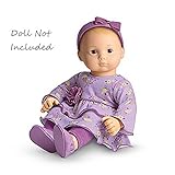 American Girl Bitty Baby Purple Posies Outfit for 15