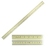 Wood Meter Stick, Clear Lacquer Finish, Set of 12