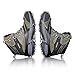 Traction Cleats 10 Teeth Universal Crampon Anti Slip Ice Snow Cleats Shoe Boot Grips Spikes Grips Cleats For Winter Walking Fishing Hiking Climbing Jogging (BLACK)