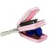 Key Case BaouBow Car Key Holder Genuine Leather Zipper Key Chain Wallet With Double Deck For Men Women(Pink)