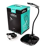 LED Concepts® 26 LED Dimmable Desk Lamp - Touch -Sensitive Design -Cordless Option - 3 Different Light Settings - Great for Night Time Reading, Work, Studying, or Accent Lighting Perfect for Any Room (Black)