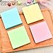 Sticky Notes, Memo Self-Stick 8 Pads/Pack,100 Sheets/Pad, 3 inch X 3 inch, Squares 4 Colors Child Fresh Easy Post