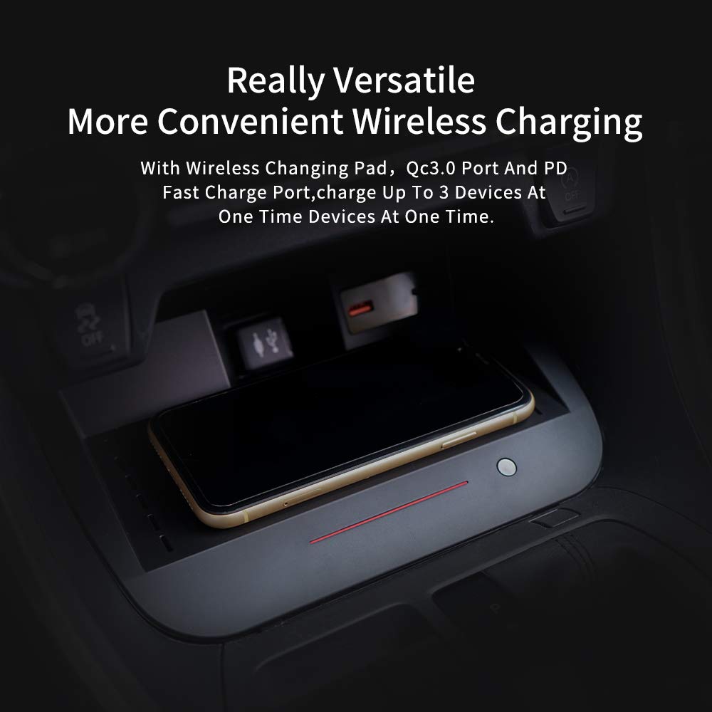Mua Car Wireless Charger Mount fit for Toyota RAV4 2019 2020,QC 3.0