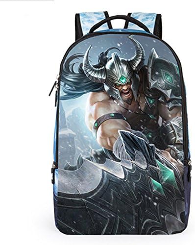 CaTiger 2016 New Style League of Legends Printed Backpack,Supreme Teens School Bag Travel Backpack (Q5)