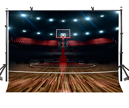 LYLYCTY High - end Basketball Court Background Indoor Photography Backdrop Sports Club Studio Photo Backdrop Props 5x7ft Room Mural Backdrop PB579