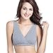 CAKYE Women's Maternity Nursing Bra for Sleep and Breastfeeding 3 Pcs/Pack (Medium/36B,36C,36D, Black/Gray/Light Green)