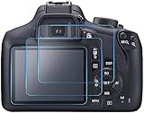 Compatible with Canon EOS Rebel T7 T6 T5 1300D 1200D Screen Protector [3-Pack], KIMILAR Lifetime Waterproof Clear Touch 9H Tempered Glass Screen Protector Compatible with Canon EOS Rebel T7 T6 T5 1300D 1200D