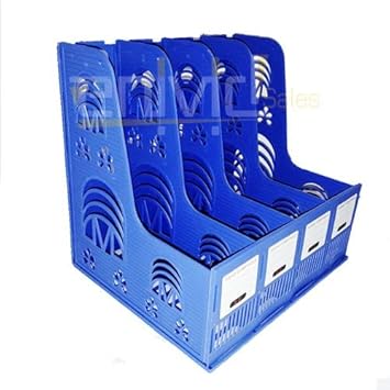 DivineXt Plastic Multifunction 4 Section File Rack Holder