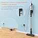 MEIYOU Cordless Vacuum, Stick Vacuum Cleaner, 18KPa Powerful Cleaning Lightweight 2 in 1 Handheld Vacuum with Rechargeable Lithium Ion Battery