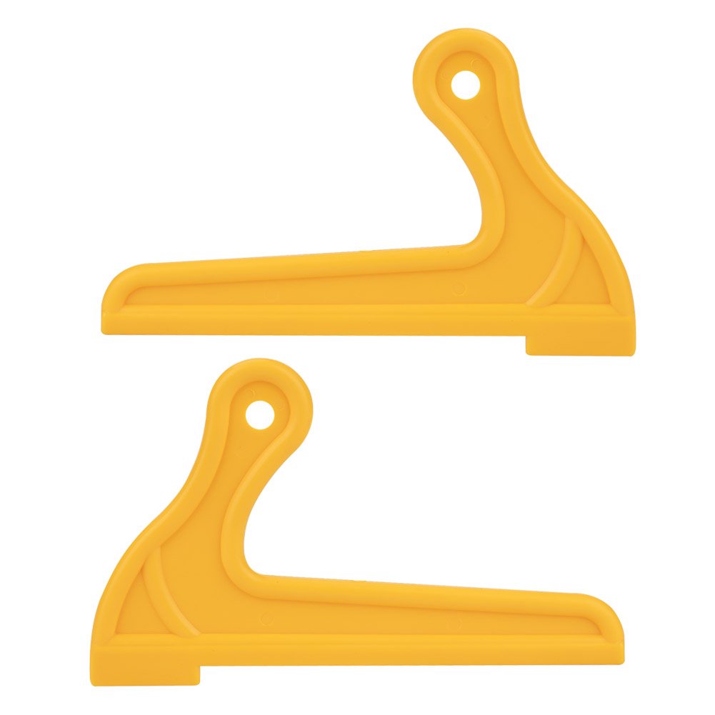 2pcs Push Sticks Yellow Portable V-type Wood Saw Push Sticks for Carpentry Table Working Blade Router Protect Woodworkers