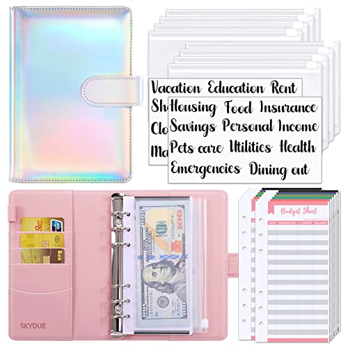 SKYDUE Budget Binder with Cash Envelopes & Expense Budget Sheets,Money