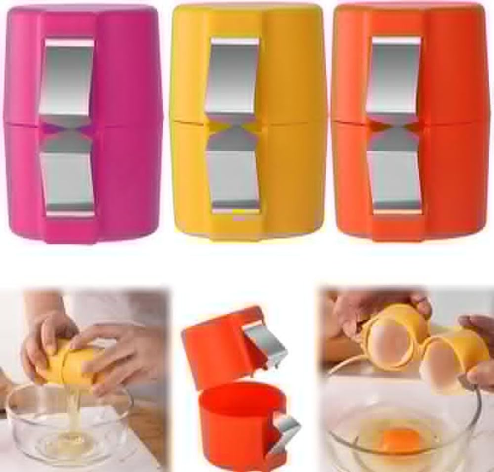 Photo 1 of 3 Pcs Egg Shell Opener, Egg Separator Egg Cracker Egg Peeler for Raw Eggs, Hard Boiled Egg Peeler Tool for Cutting Eggs,Quickly Cutting Off Eggs Breaker Kitchen Gadgets for Cooking Bakery Kitchen Use
