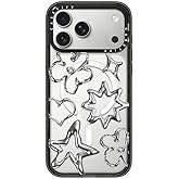 CASETiFY Impact iPhone 17 Pro Max Case [Slim/Compatible with Magsafe / 8.2 ft. 4X Military Grade Drop Protection] - Chrome Doodles - Clear Black