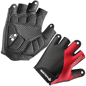 Letook Men’s Padded Half Finger Bike Gloves Breathable Summer Cycling Gloves for Bicycle Riding