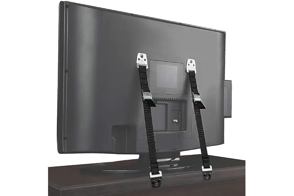 TV and Furniture Anti Tip Straps,Metal Heavy Duty TV Straps Child Safety,Adjustable Safety Furniture Wall Anchors for Baby Pr