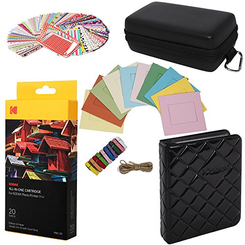Kodak Mini Paper Cartridge Bundle + Deluxe Case + Album + Sticker Frames + Hanging Frames