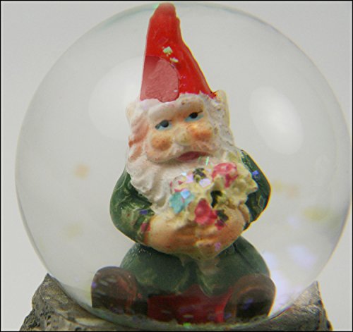 Garden Fairies Miniature Gnomes in Domes - Set of 2 Gnomes in Domes, one with flower, one pros