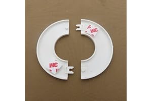 Wall Split Flange ABS Round Escutcheon Plate,Outer Diameter 70mm, Inner Diameter 17mm Diameter Pipe Faucet Decoration Accesso