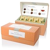 Tea Forte Presentation Box Sampler with 20 Handcrafted Pyramid Tea Infusers - Herbal Tea Assortment
